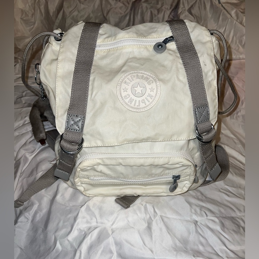 Kipling Backpack With Monkey Keychain - image 1